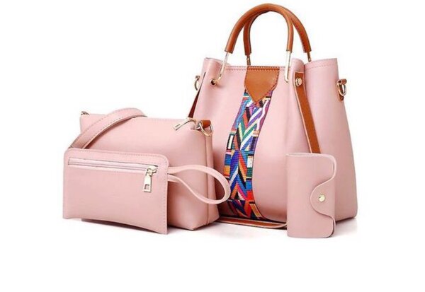 4 PCS Women Bags Ladies Bags Handbags Purse Shoulder Bag