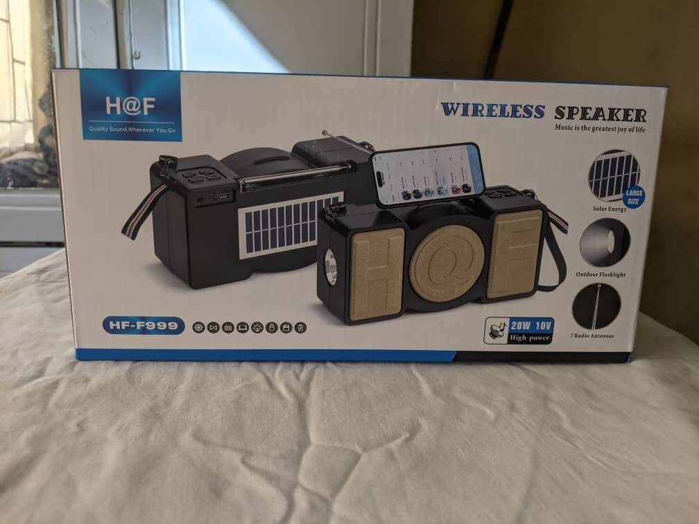 H@F Wireless Solar Speaker