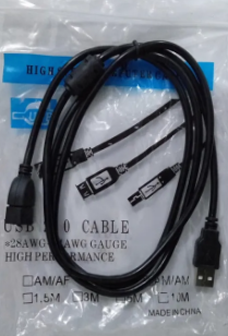  Black USB Extention Cabel