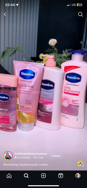 Vaseline body oil
