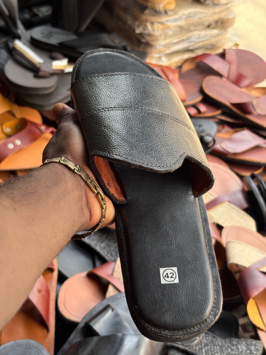 Sandales en cuir homme confort