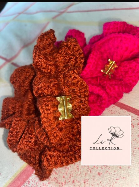 Chouchou en crochet élégants