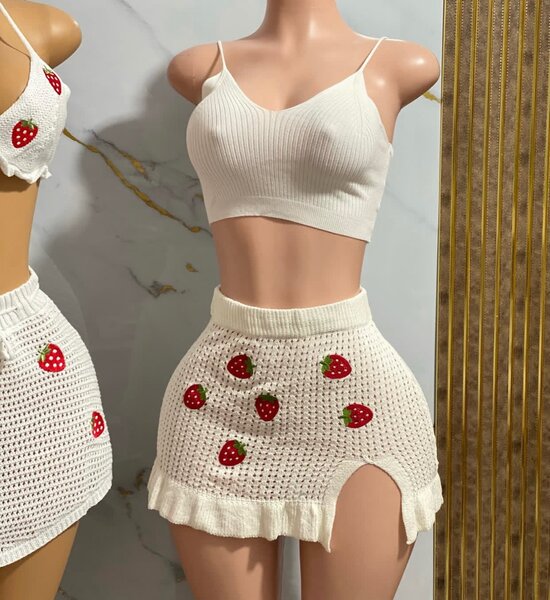 Top and skirt