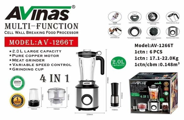 Avinas Blender 4 in 1 with juicer