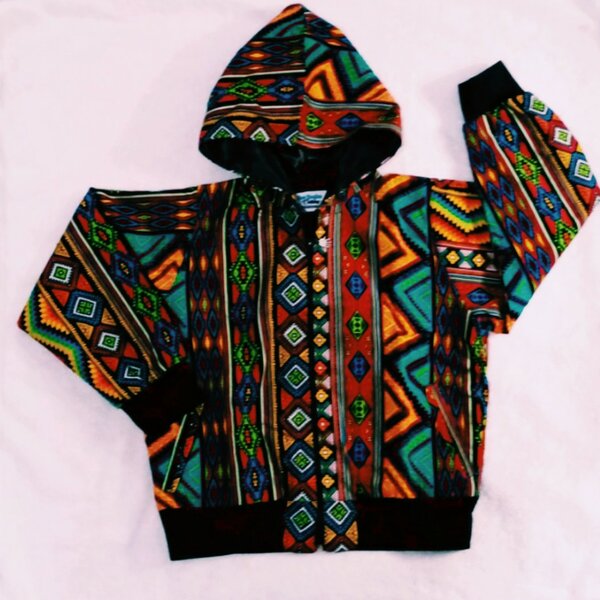 African print bomper jacket