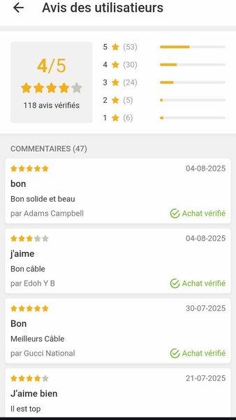 Câble de Charge 3-en-1 RGB