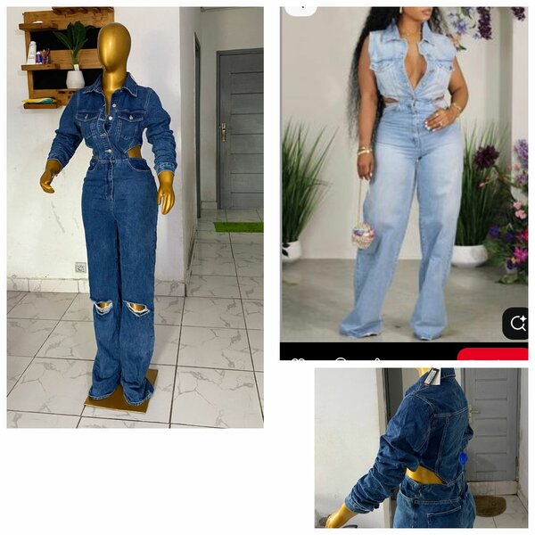 Combinaison en Jean Stylée