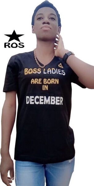 Scripted December Birthday Tee