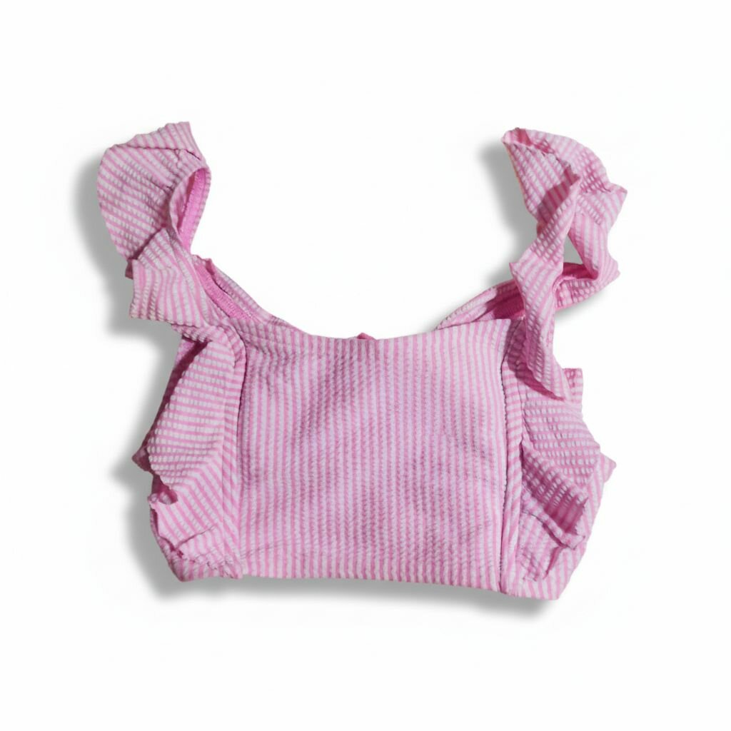 Haut à Volants Rose Enfant