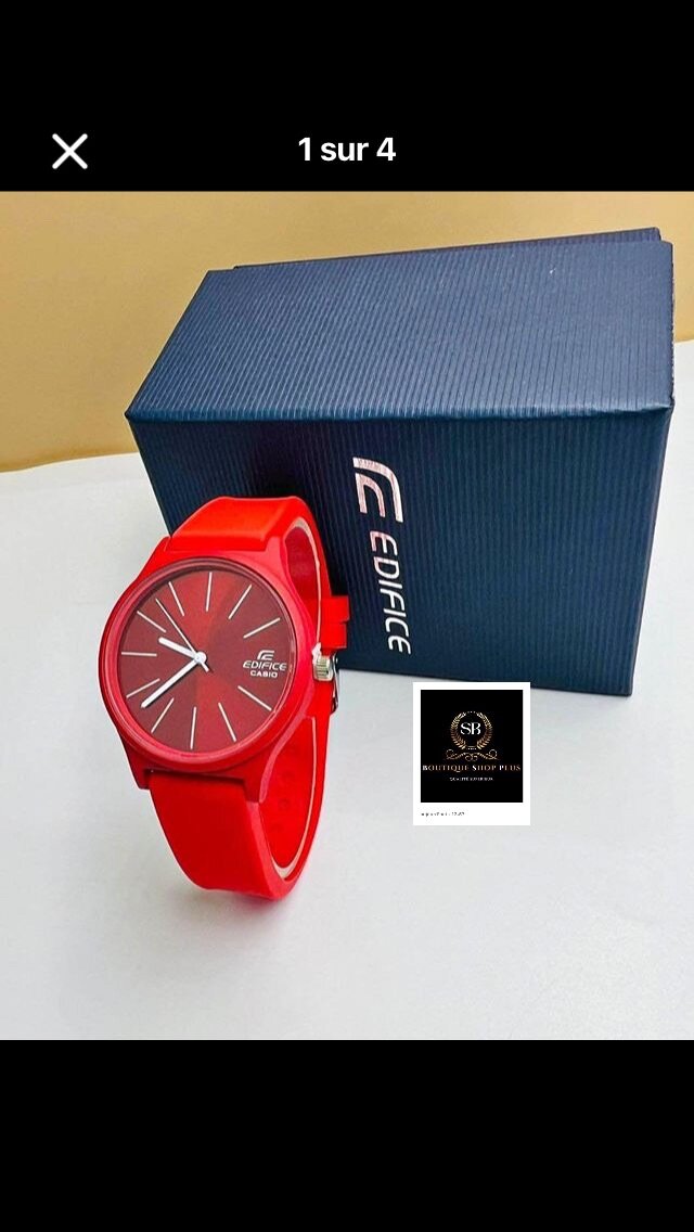 Montre édifice Casio bracelet en gomme