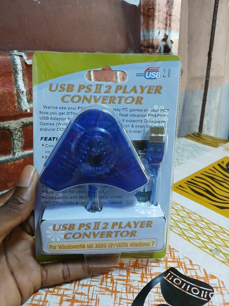 Convertisseur USB PS II 2 joueurs