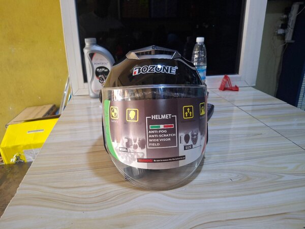 Casque Moto Anti-Buée Noir