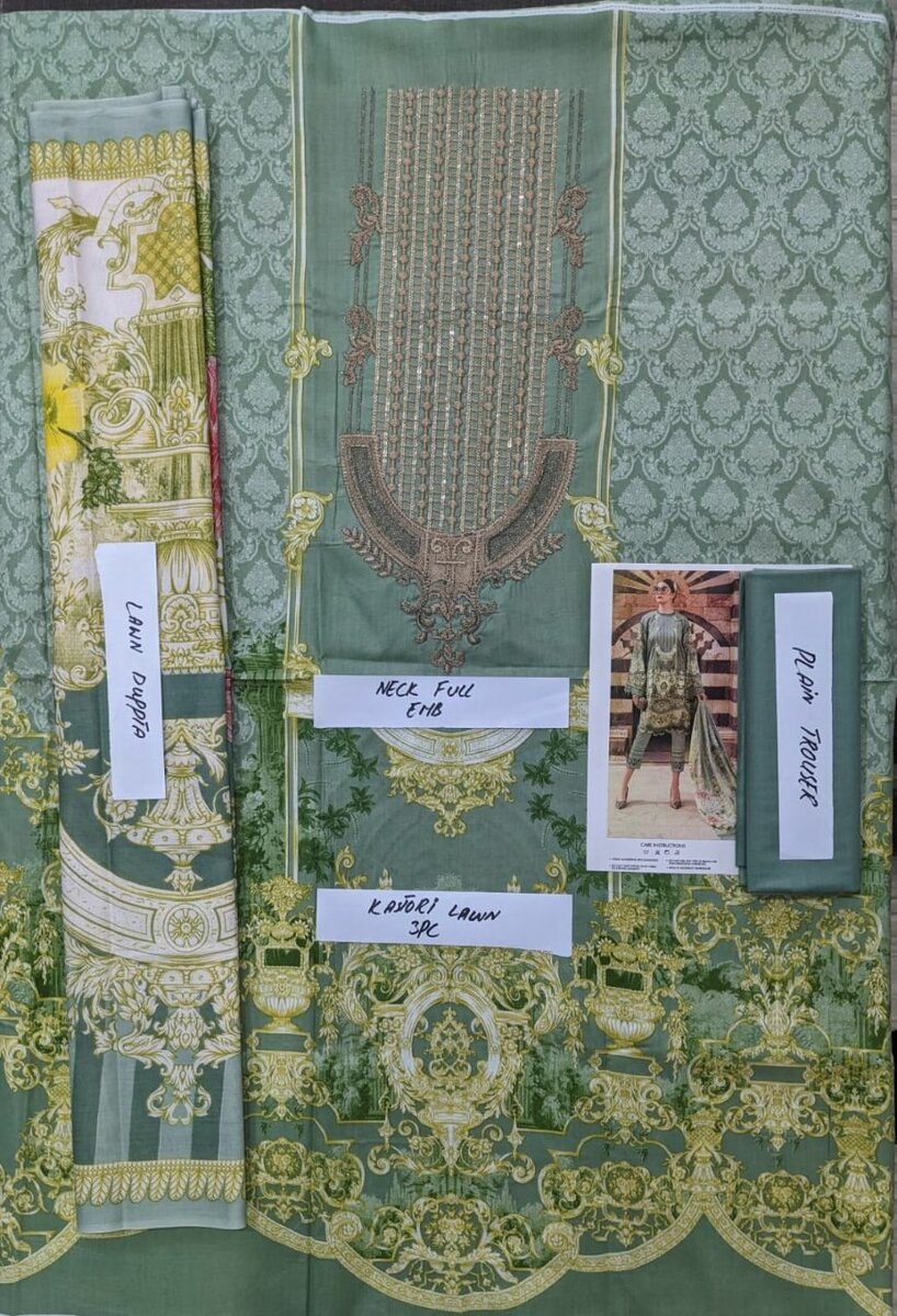 Printed lawn suit