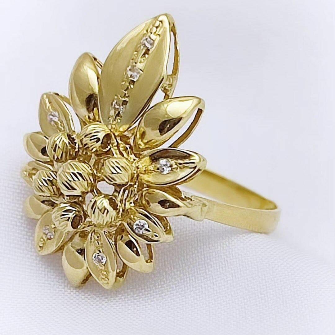 Кольцо в желтом золоте