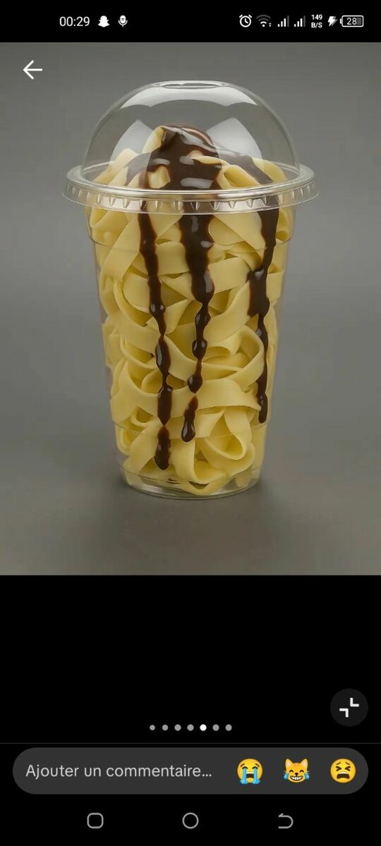 Pâtes sucrées au chocolat