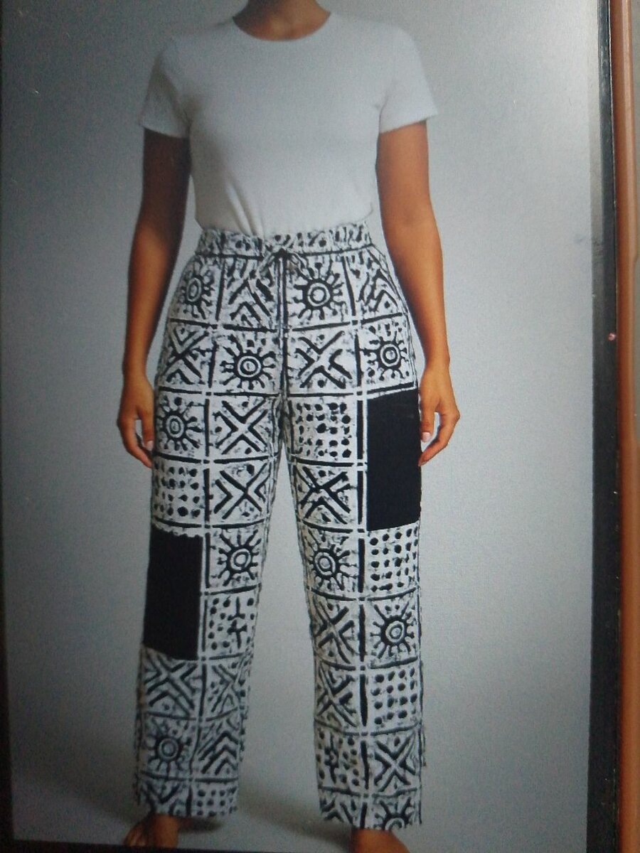 Pantalons larges imprimés femme