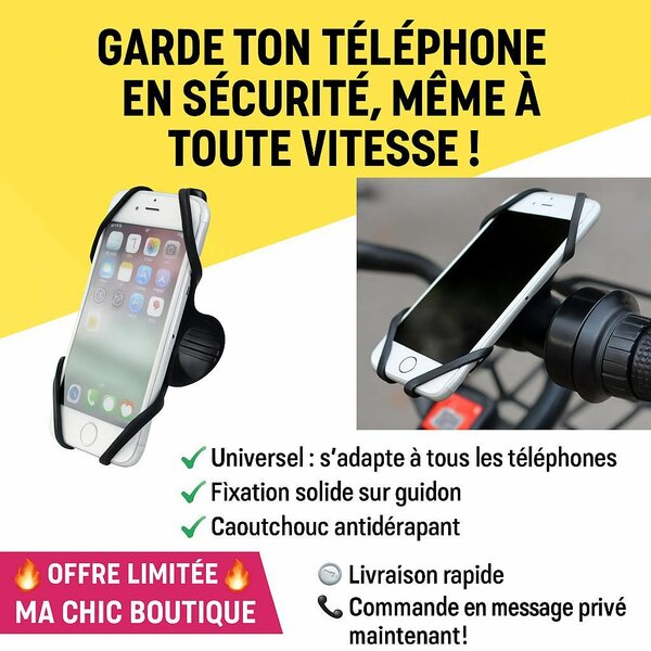 Support Téléphone Vélo Silicone