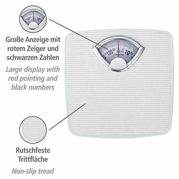 Pèse Personne Mécanique - Max 130 kg - Antidérapant