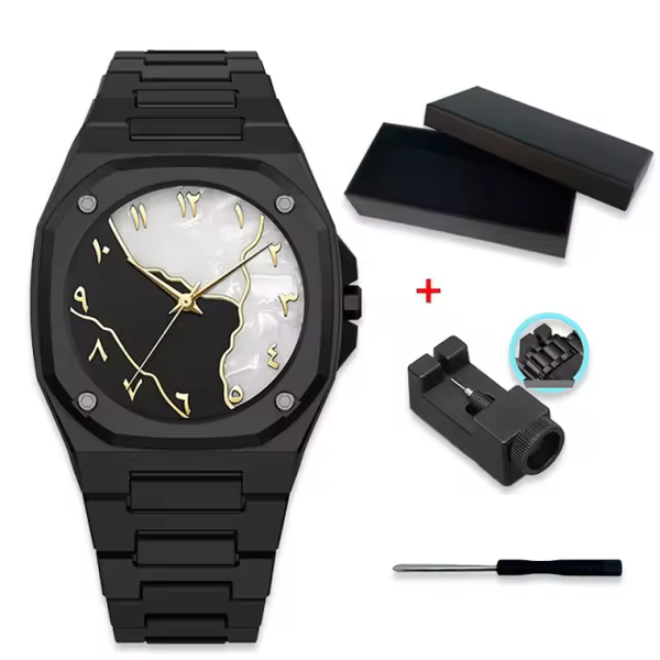 Montre Noire Élégante