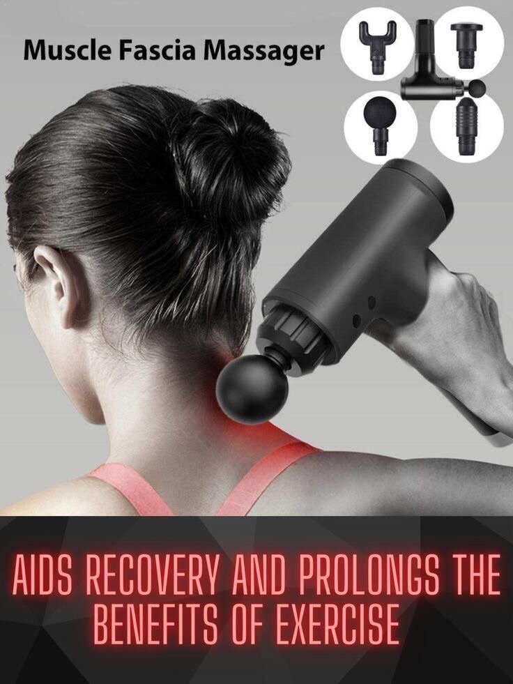 Deep tissue 4 heads  hand massage gun