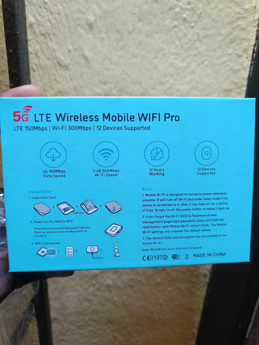 Wifi pocket 5G 3.000Mah