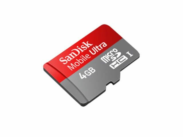 Carte MicroSD Sandisk 4Go Class 10