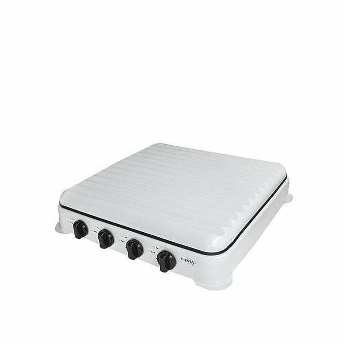 Campus Cuisinière De Table 4 Feux Avec Couvercle Strié En In