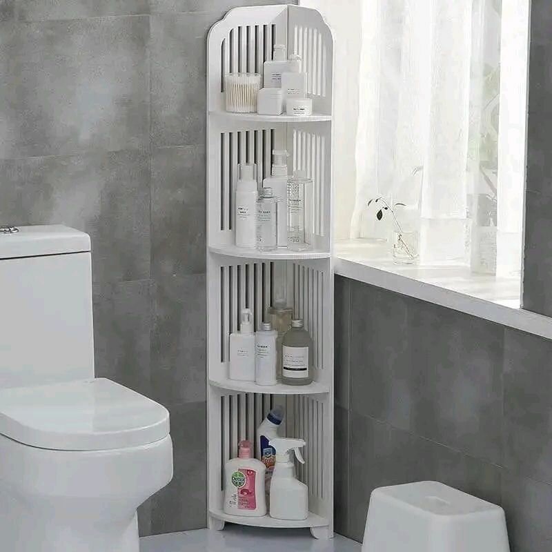 Étagère d'angle salle de bains