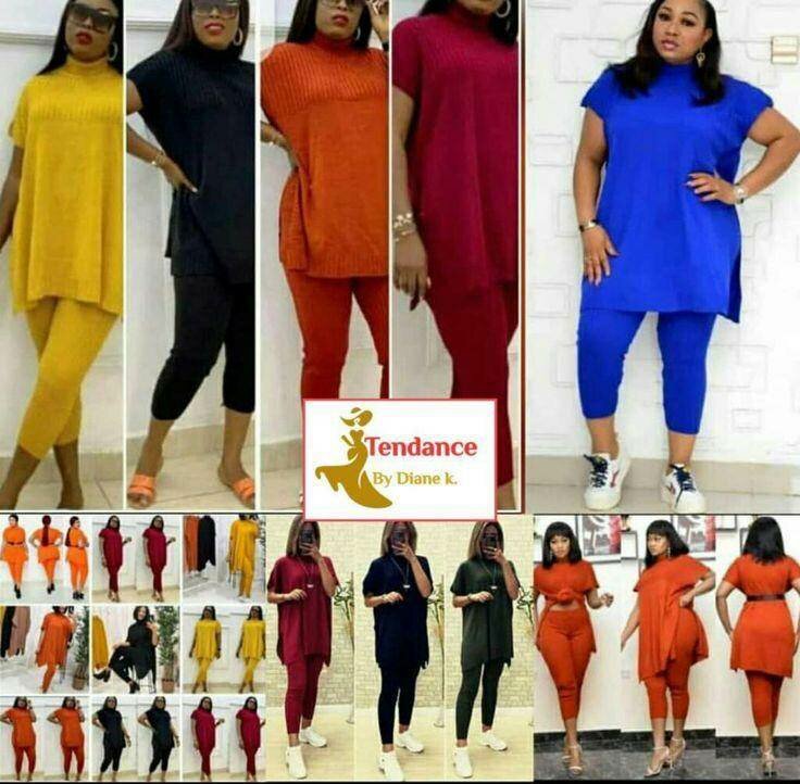 Ladies skinny top and down available