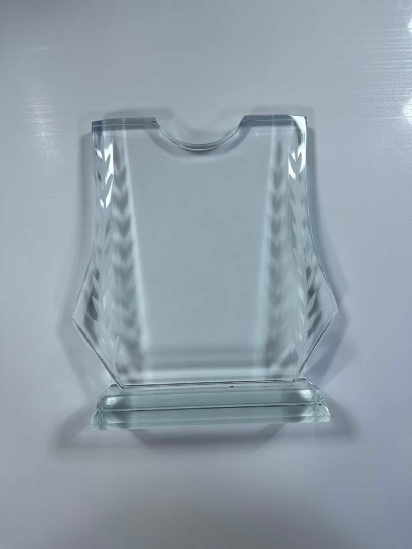 Trophée en verre élégant