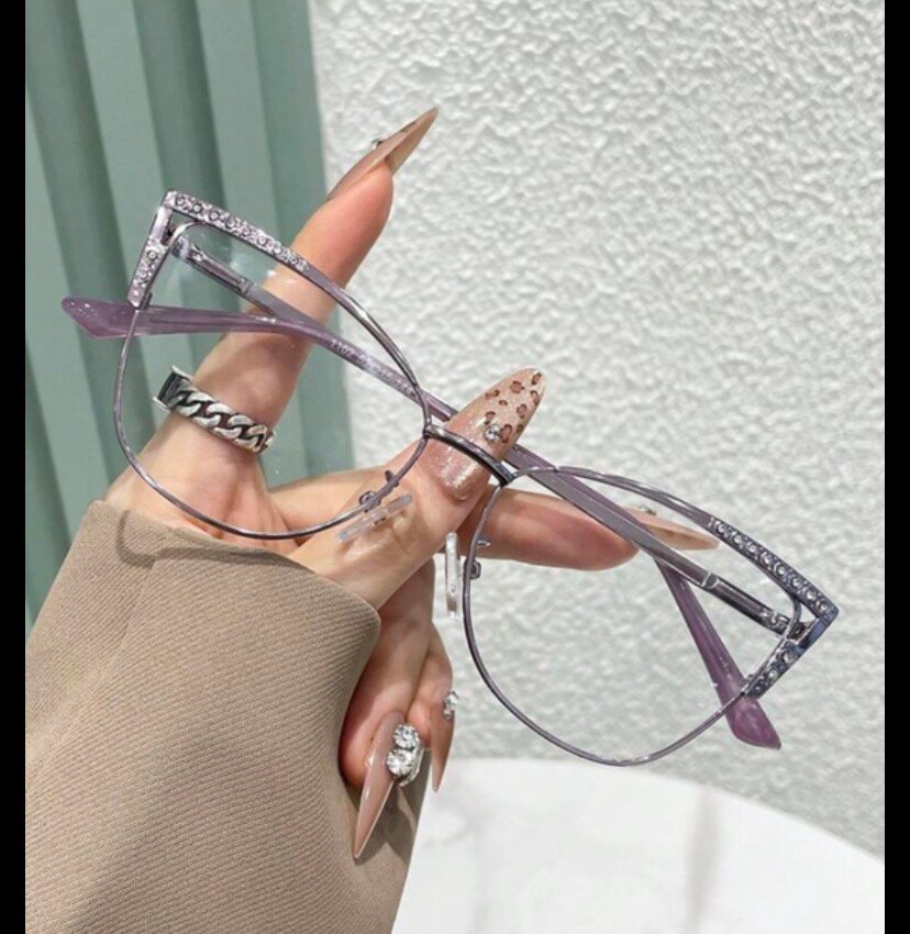 Lunettes Femme Strass Oeil de Chat