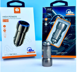 Fast Car Charger WUW-C190 Fast Charge 2PD 40W - C TYPE