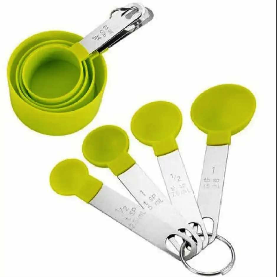 Stainless steel measuring spoon set