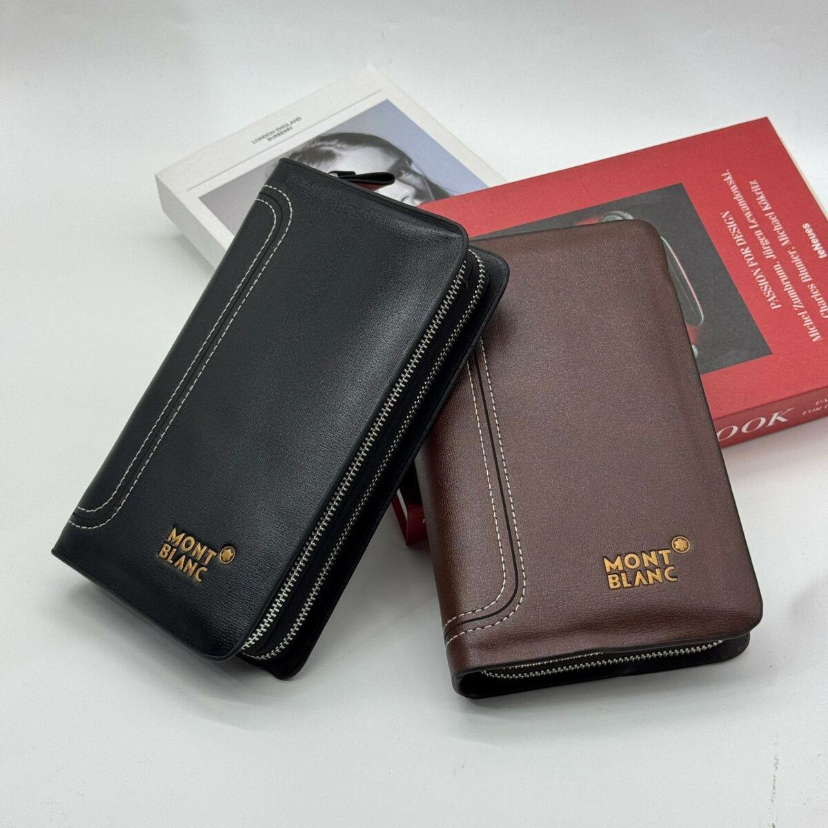 Mont blanc leather purses