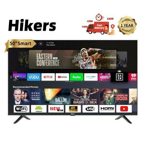 Hikers Android TV LED - 50 - 4K Ultra HD - Sans Bordure -