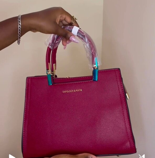 Burgundy bag