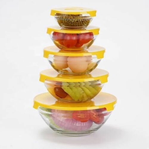 Set de bols en verre avec couvercle