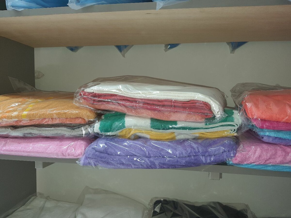 Serviettes en coton colorées