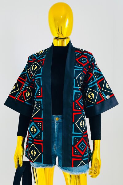 Kimono imprimé coloré