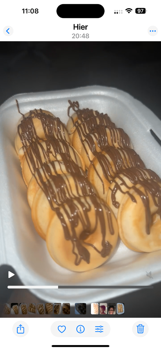 Mini donut chocolat nuttella