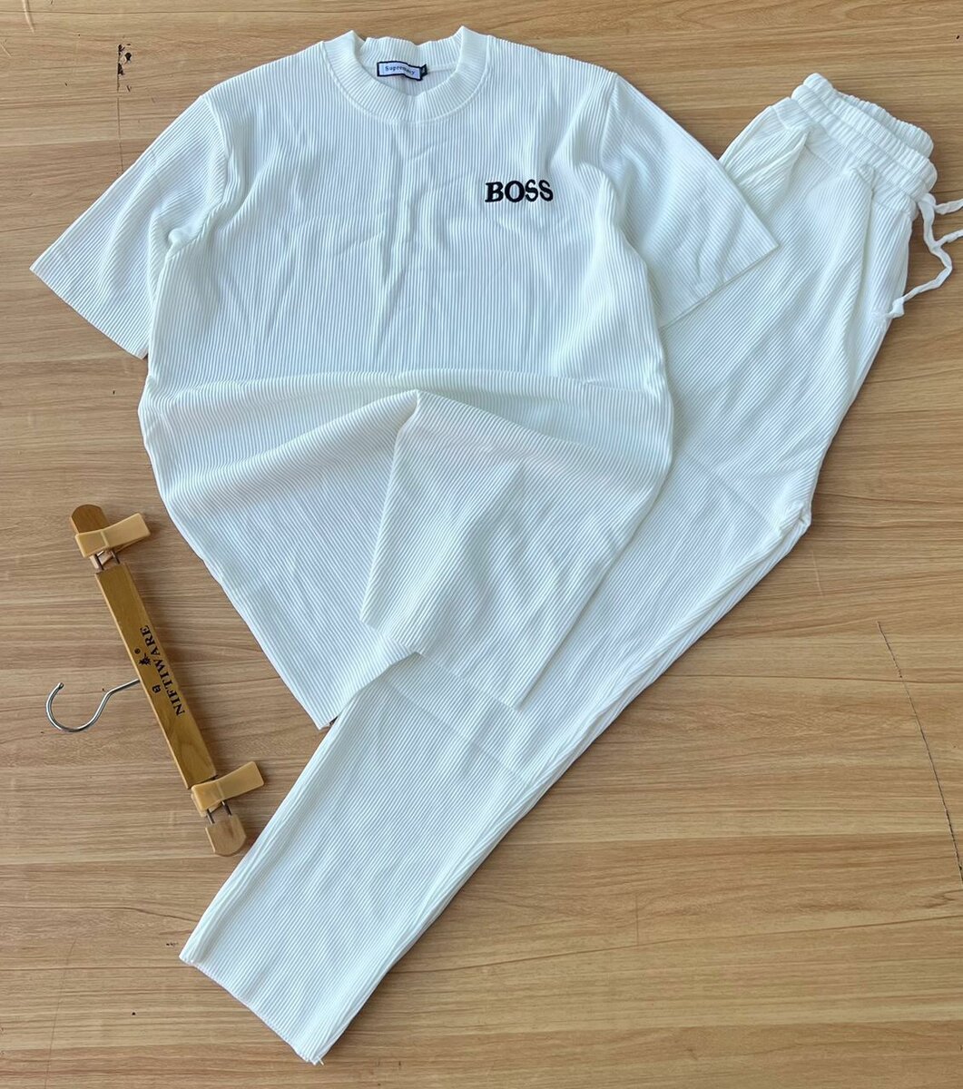 Men's top and down available