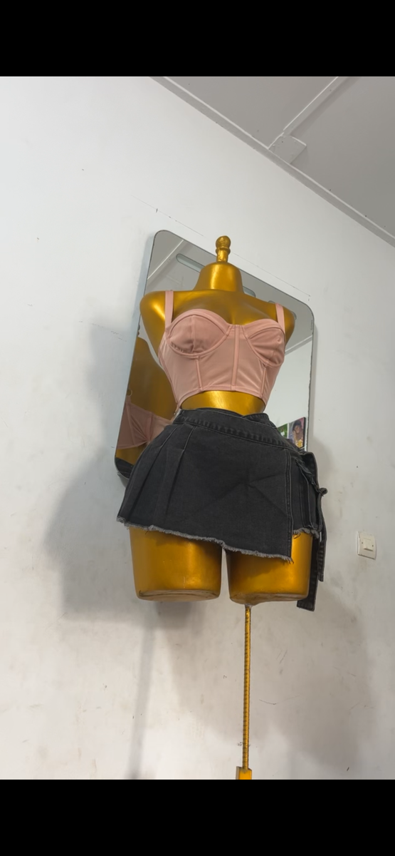 Mini-jupe en denim tendance