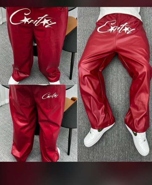 Pantalon en cuir streetwear