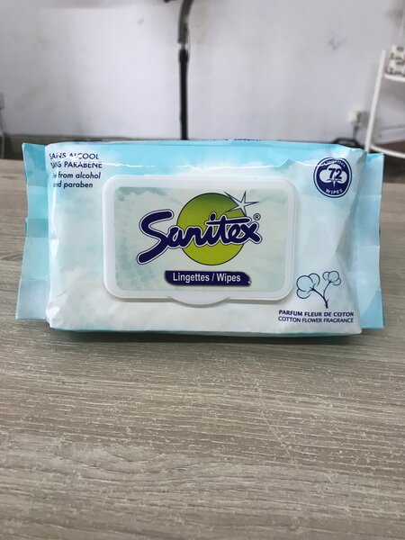 Lingettes Sanitrex Coton 72