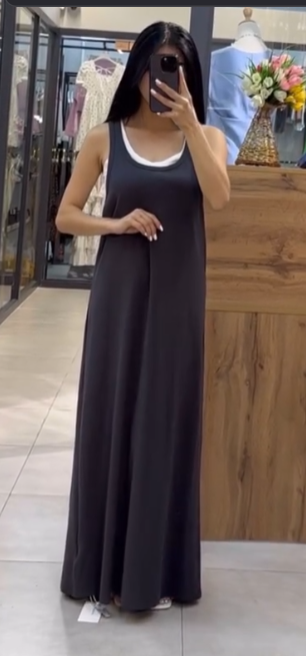 Платье 🇨🇳 Размер единый 42/44/46/48 Расцветки: серый