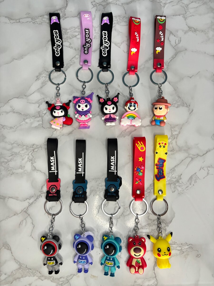 Cartoon character keychain & bag charm