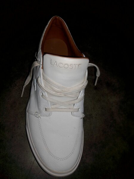 Baskets blanches Lacoste homme