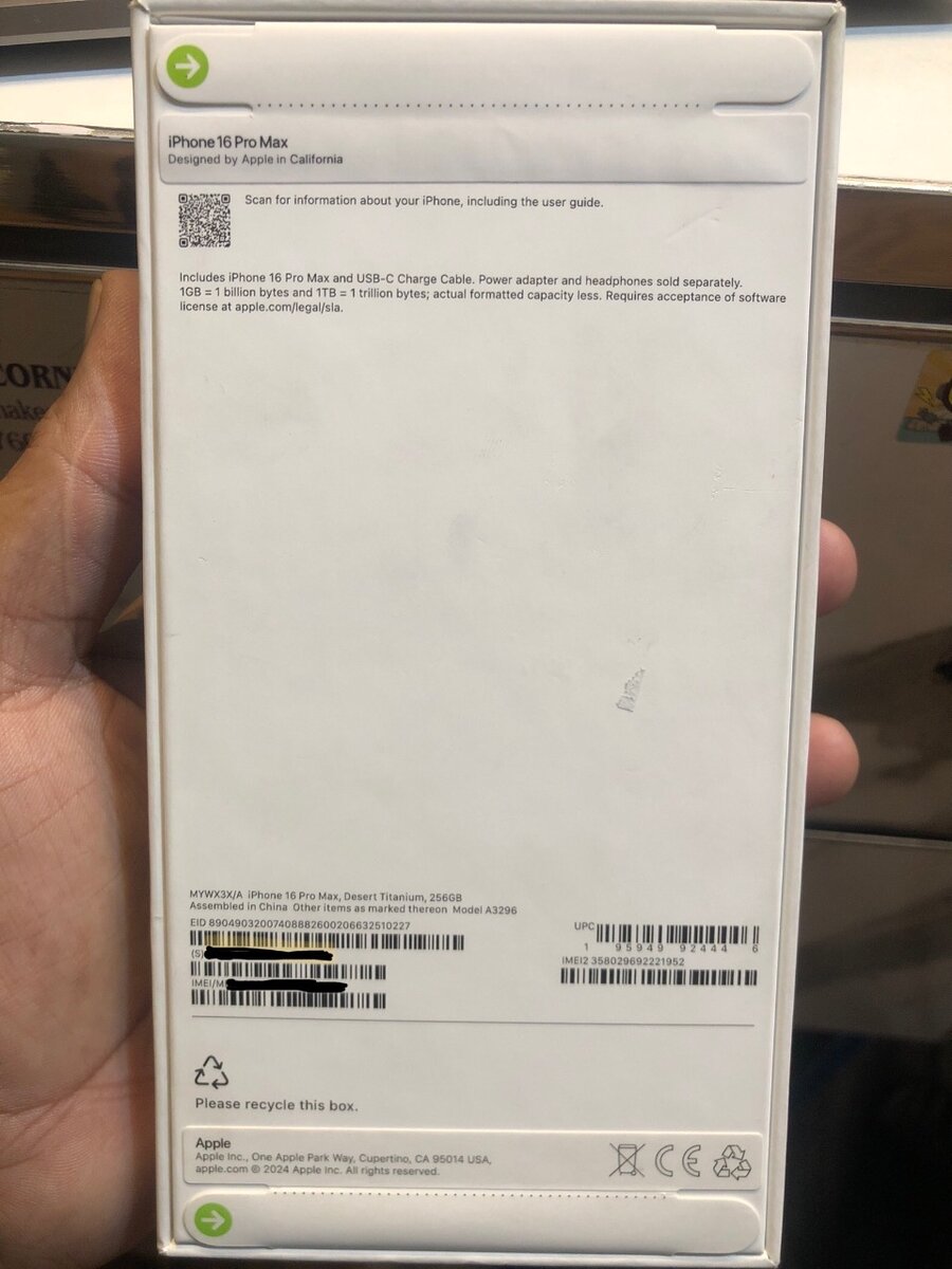 iPhone 16 pro max 256gb