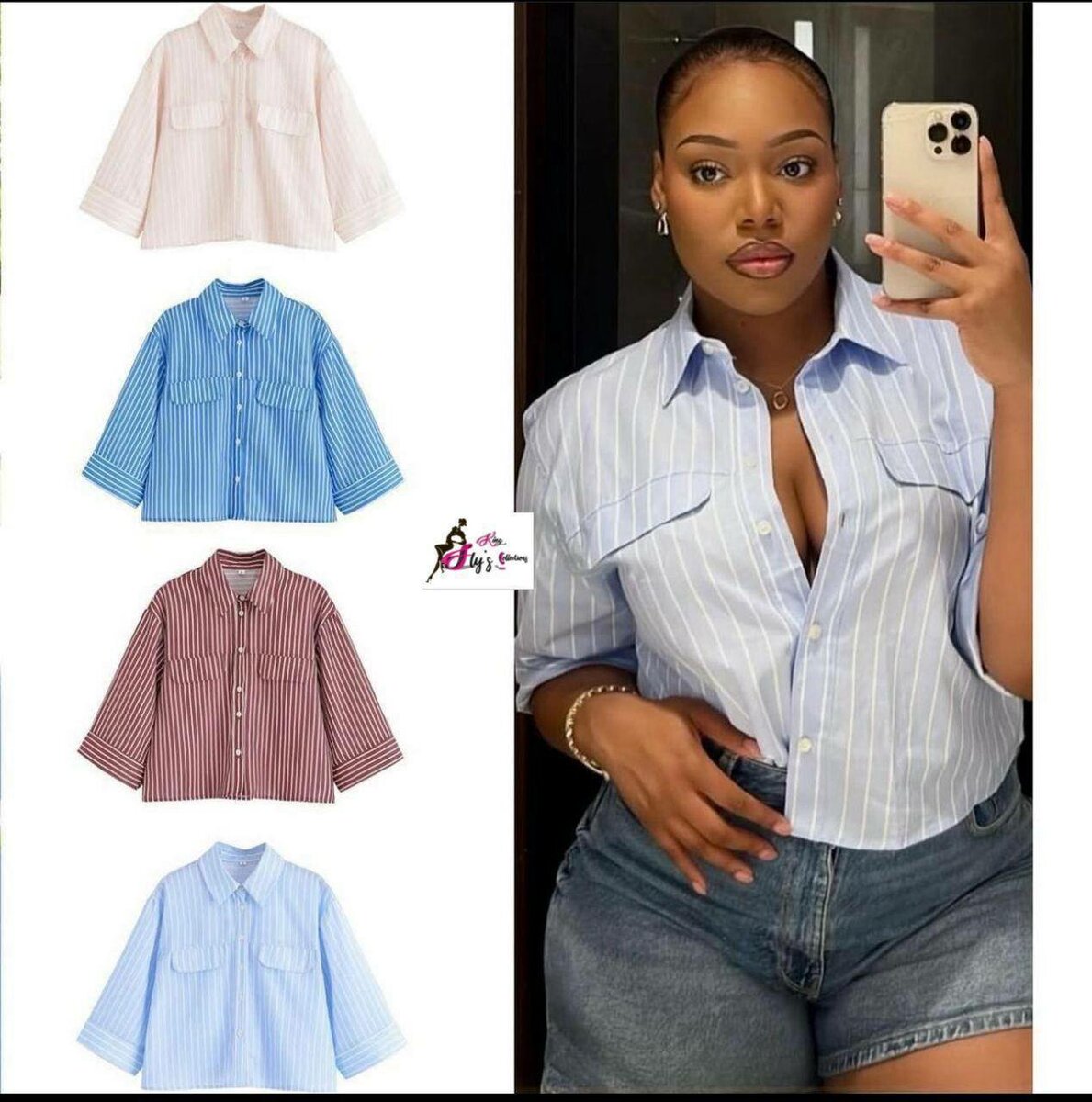 Chemise rayée chic femme