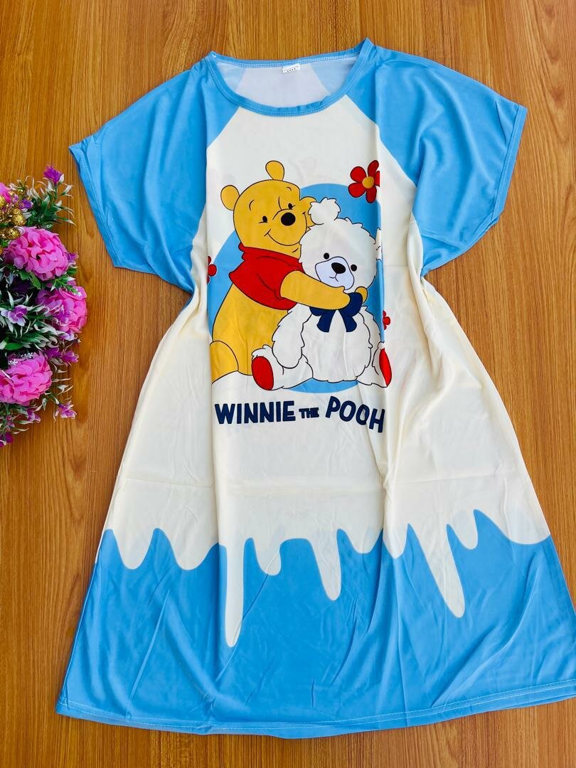 Long cartoon straight gown